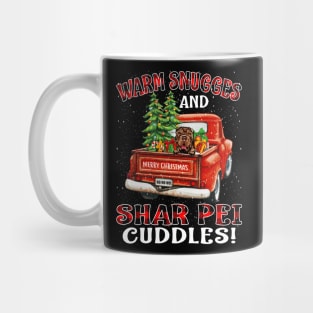 Warm Snuggles And Shar Pei Cuddles Truck Tree Christmas Gift Mug